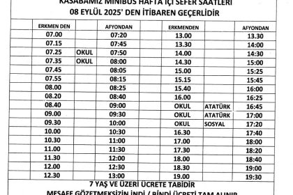 hafta içi
